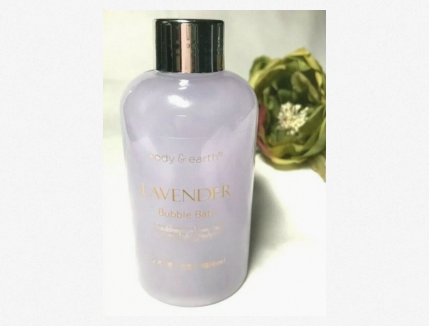 Body & Earth Lavender Bubble Bath, Travel Size, 6.2 fl oz