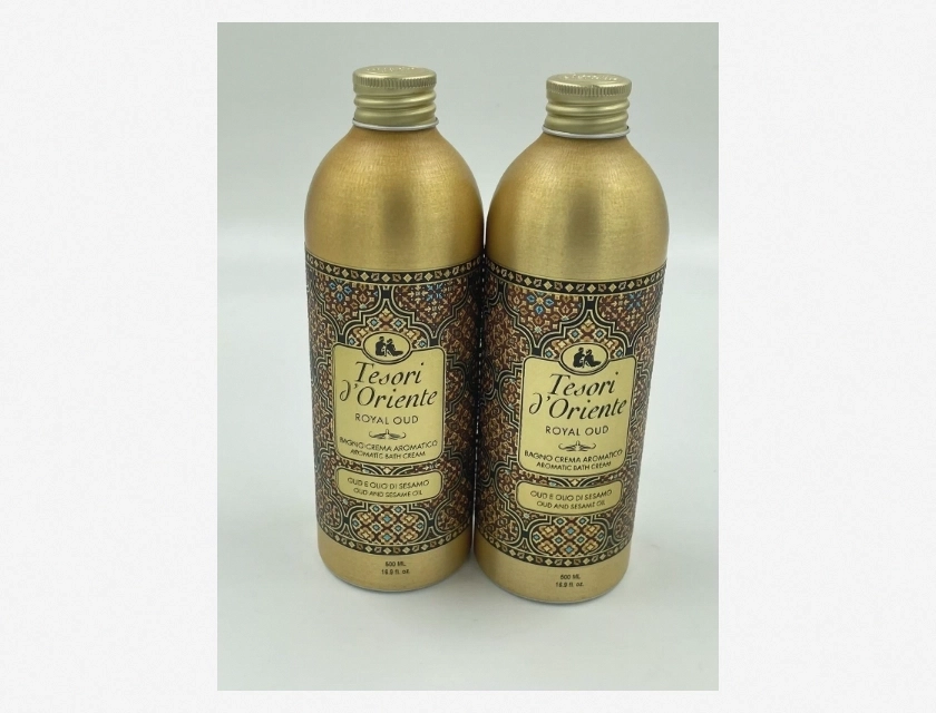 Tesori d’Oriente Royal Oud Aromatic Bath Cream with Oud and Sesame Oil, 500 ml