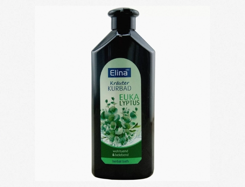 Elina Med Herbs Spa Wohltuend & Invigorating Eucalyptus Oil Bath, 16.9 oz