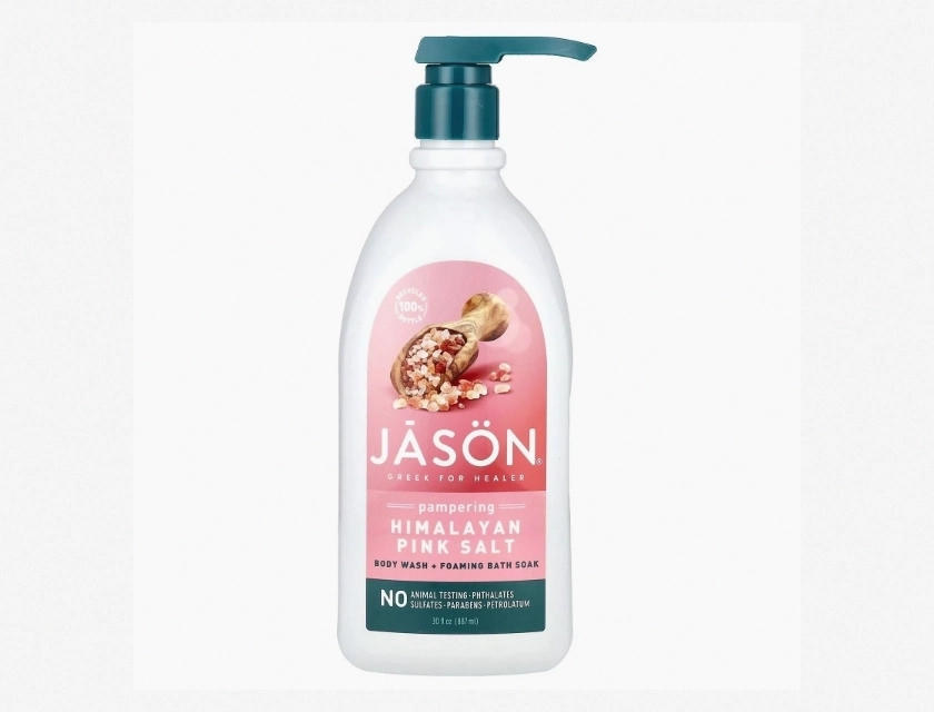 2-in-1 Foaming Bath Soak and Body Wash, Pampering Himalayan Pink Salt, 30 fl oz