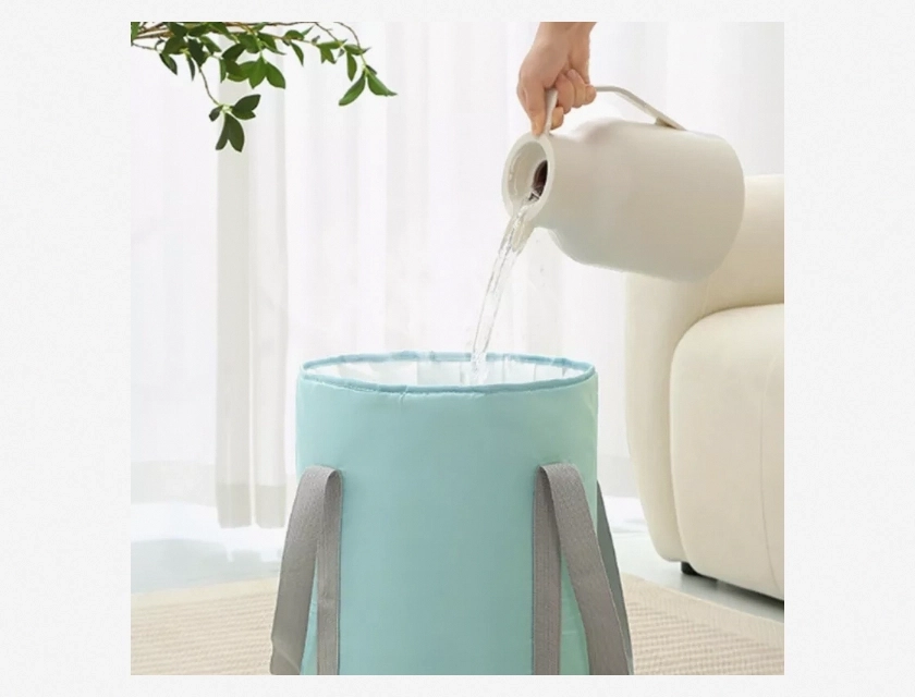 Large Capacity Folding Foot Bath Basin Deepened Soaking Portable Warm Travel Bag