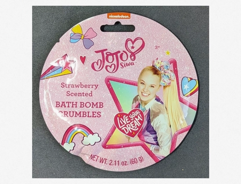 Nickelodeon JoJo Siwa Bath Bomb Crumbles, Strawberry Scent, 1 Pack