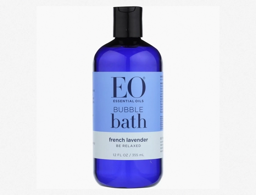 EO Products Serenity French Lavender Bubble Bath with Aloe, 12 fl oz – Relaxing Aromatherapy Bath Soak for Stress Relief, Vegan & Cruelty-Free