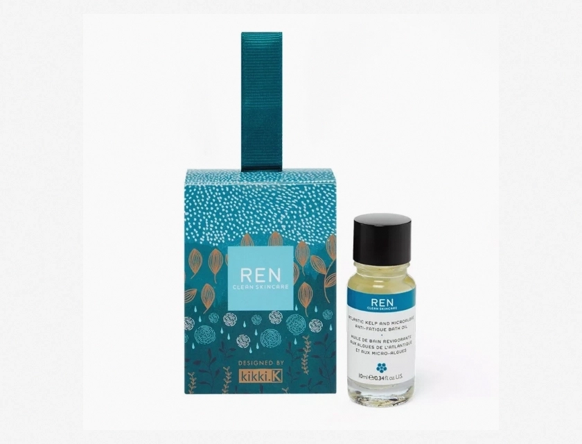 Ren Atlantic Kelp and Microalgae Anti-Fatigue Bath Oil, Holiday Ornament