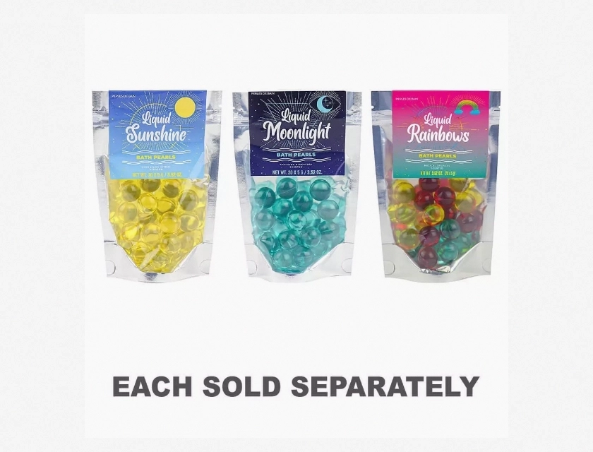 Gift Republic Liquid Spirit Bath Pearls, Moisturizing Oils, Magical Tropical Scent, 10 Pack