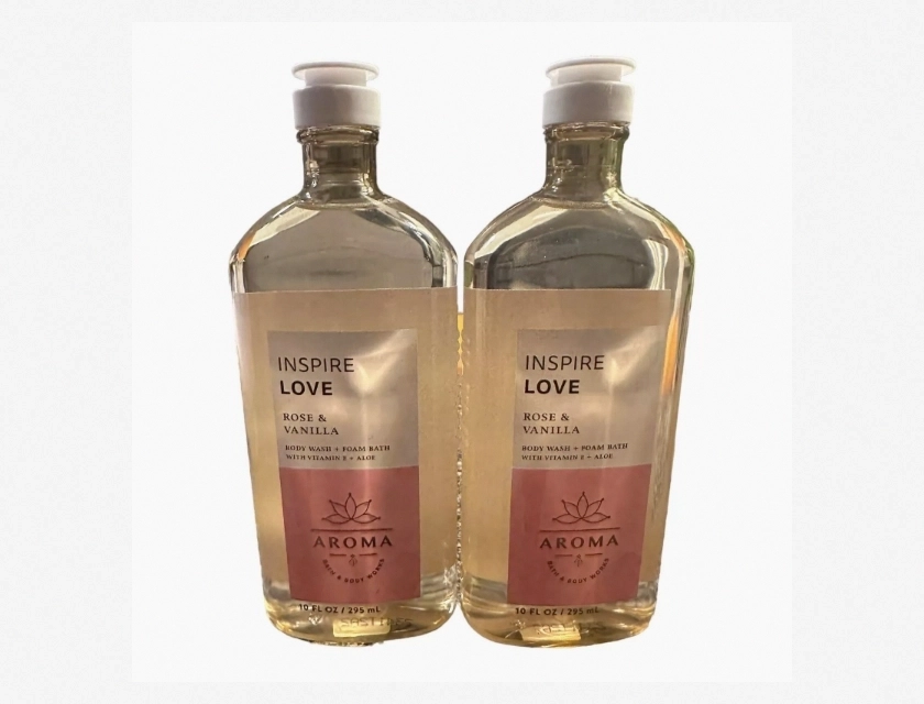 Bath & Body Works Love Rose & Vanilla Foam Bath, Moisturizing Bubble Bath with Shea Butter, 16 oz