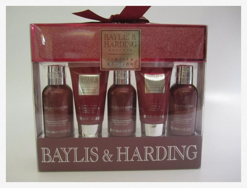 Baylis & Harding Midnight Fig & Pomegranate Bath and Body Gift Set, 5 Piece