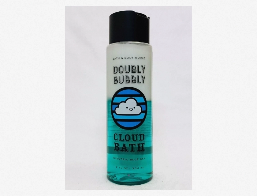 Bath & Body Works Electric Blue Sky Cloud Bath Bubble Wash, 12 oz