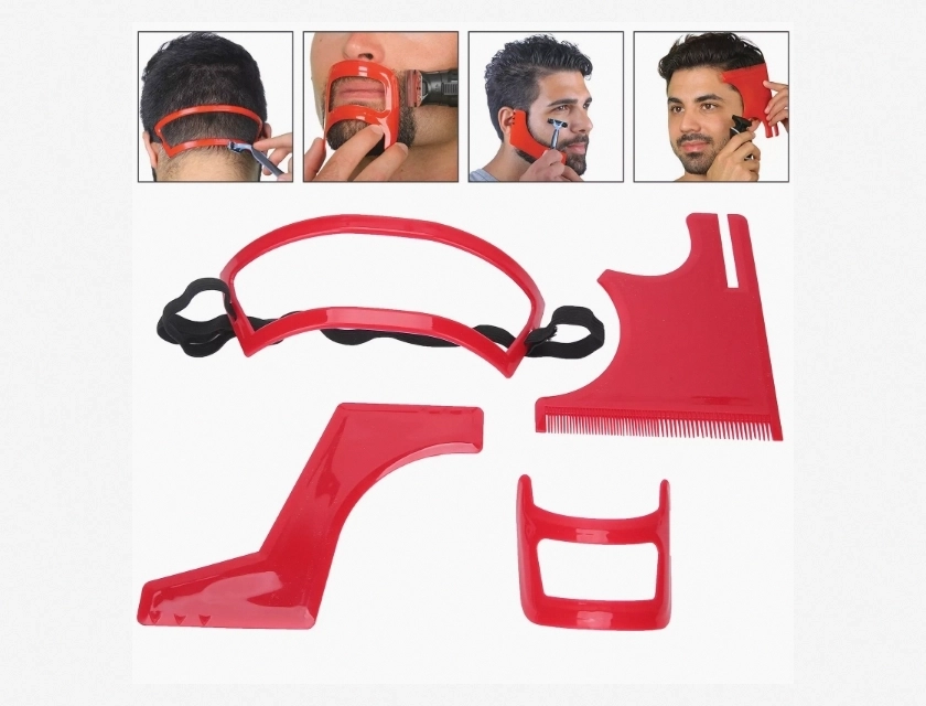 Men’s Beard Shaping Tool Styling Template Mustache Comb Barber Line Accessories