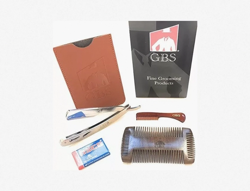GBS Premium Beard Shaping Gift Package, Complete Beard Care Kit for Men