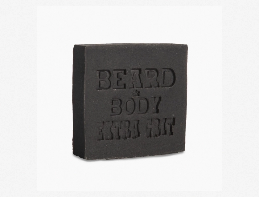 Honest Amish Beard and Body Soap with Extra Grit, Natural Exfoliating Bar for Men