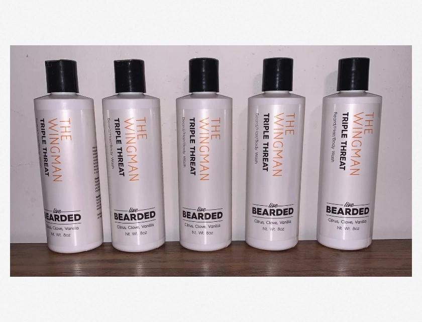 Live Bearded Beard Wash 8 oz Pack of 4