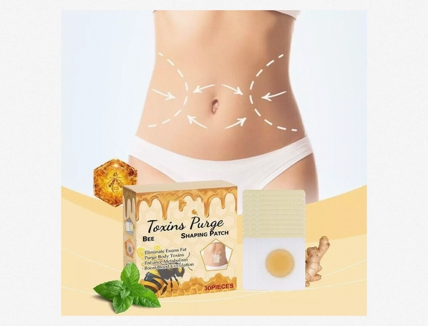Detox Slimming Patch for Waist and Belly Fat Burn, Natural Weight Loss Aid, 30 Patches