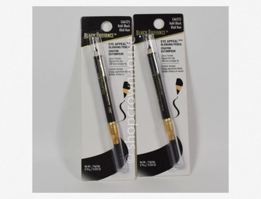 2-Pack Black Radiance Eye Appeal Blending Pencil CA6525 Kohl Black
