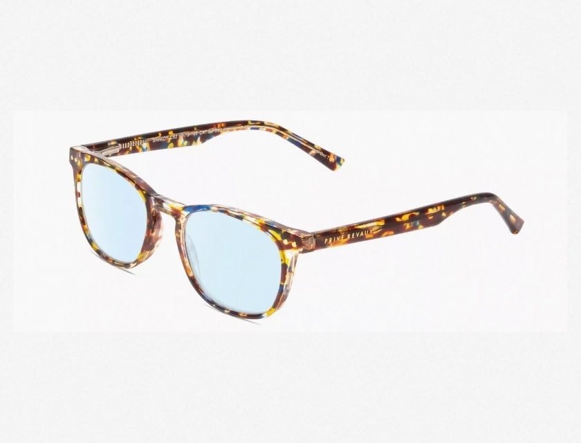 Prive Revaux Show Off Women’s Blue Light Filtering Glasses, Toffee Orange Brown, 48mm