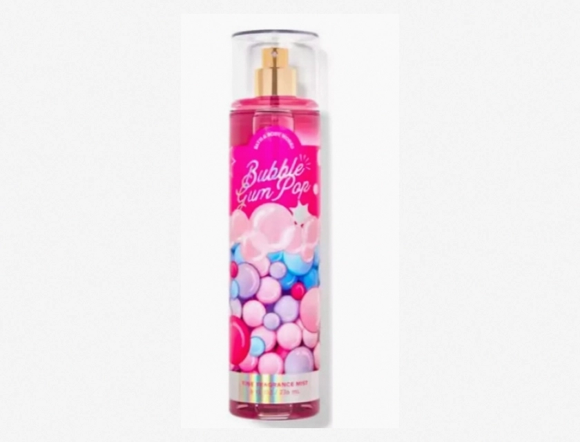Bath & Body Works Pink Bubble Gum Pop Splash Body Fragrance Mist Spray, 8 oz