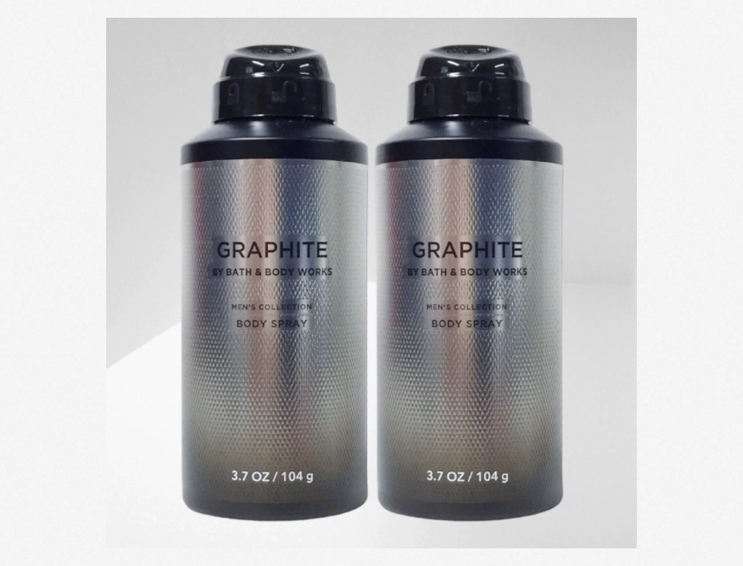 Bath & Body Works Men’s Collection Graphite Body Spray, 3.7 oz, Pack of 2