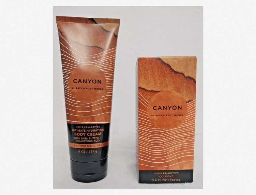 Bath & Body Works Canyon Men’s Cologne and Body Cream Set, 2-Piece Collection