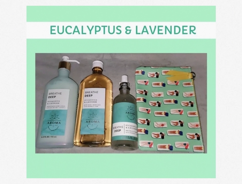 Bath & Body Works Eucalyptus Lavender Body Care Gift Set 4 Piece