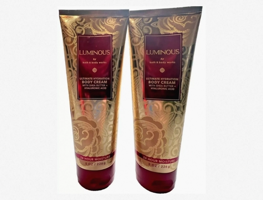 Bath & Body Works Luminous Ultimate Hydration Body Cream 2 Pack, 8 fl oz Each