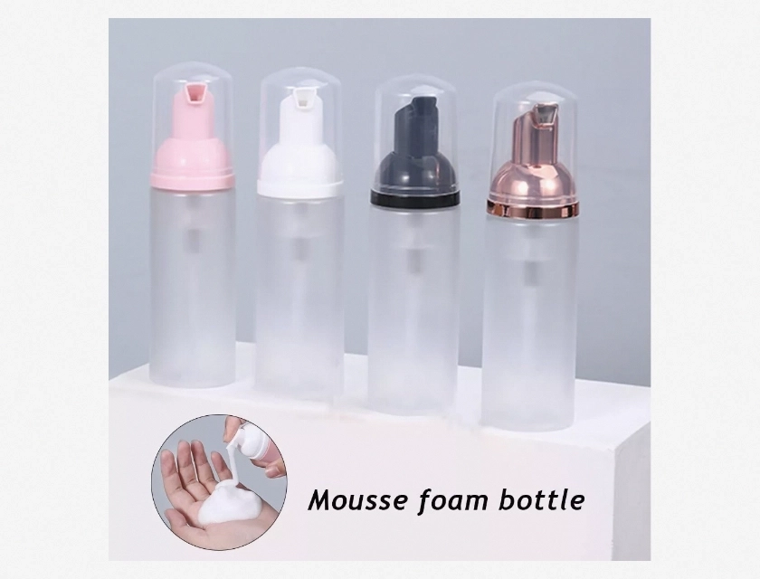 Foam Pump Bottle Lotion Soap Dispenser Frosted Refillable Travel Size