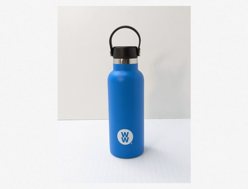 Weight Watchers Insulated Metal Water Bottle 17 oz Blue