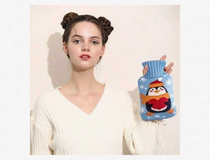 350ml Water Bottle with Cloth Cover and Hand Warmer