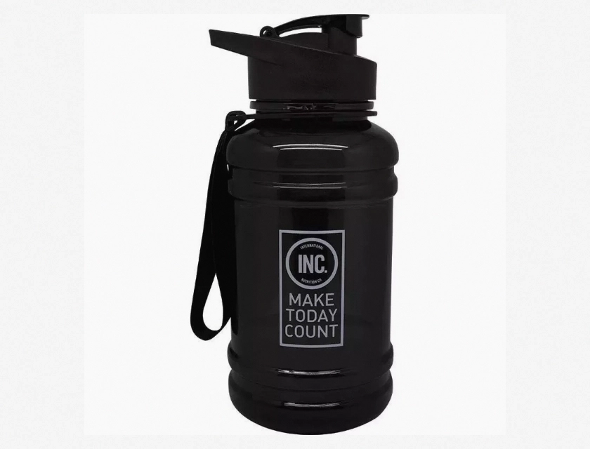 INC Water Bottle with Flip Top, 1 Liter, BPA Free, Leak Proof, Tritan Plastic, Reusable, For Gym and Outdoor Sports