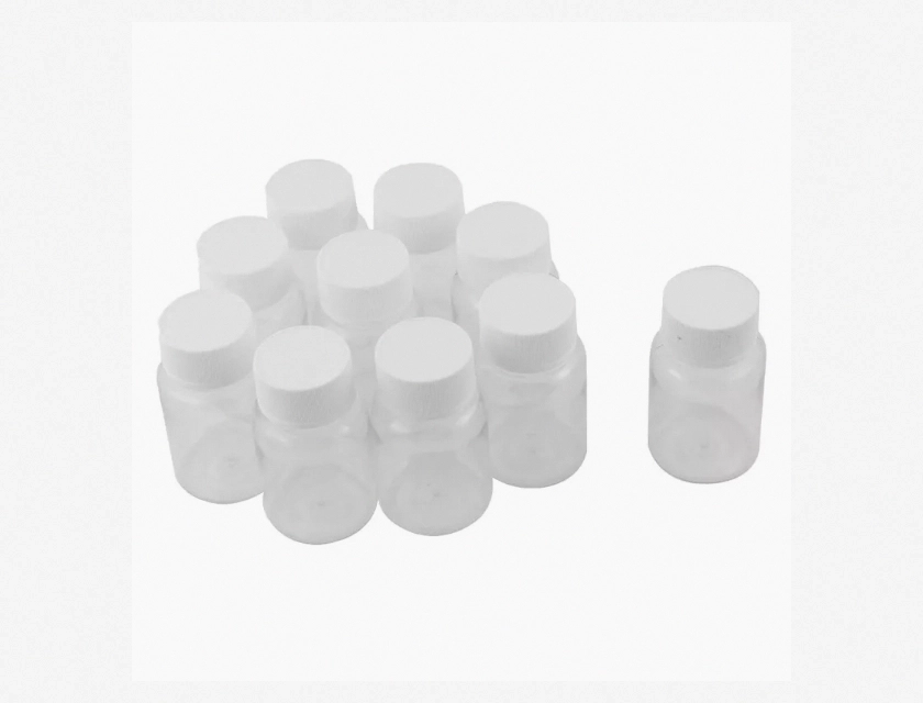 Refillable Clear Plastic Bottles 15ml Empty Sealable 100-Pack