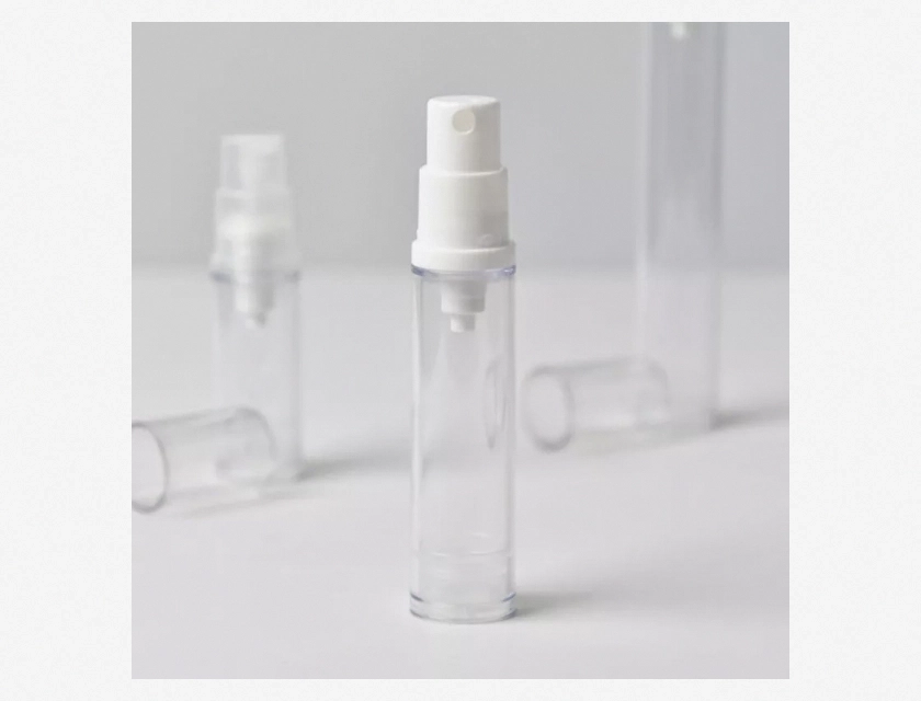 Airless Vacuum Pump Bottles for Lotion, 5/10/15 ml, Refillable Plastic, Set of 3