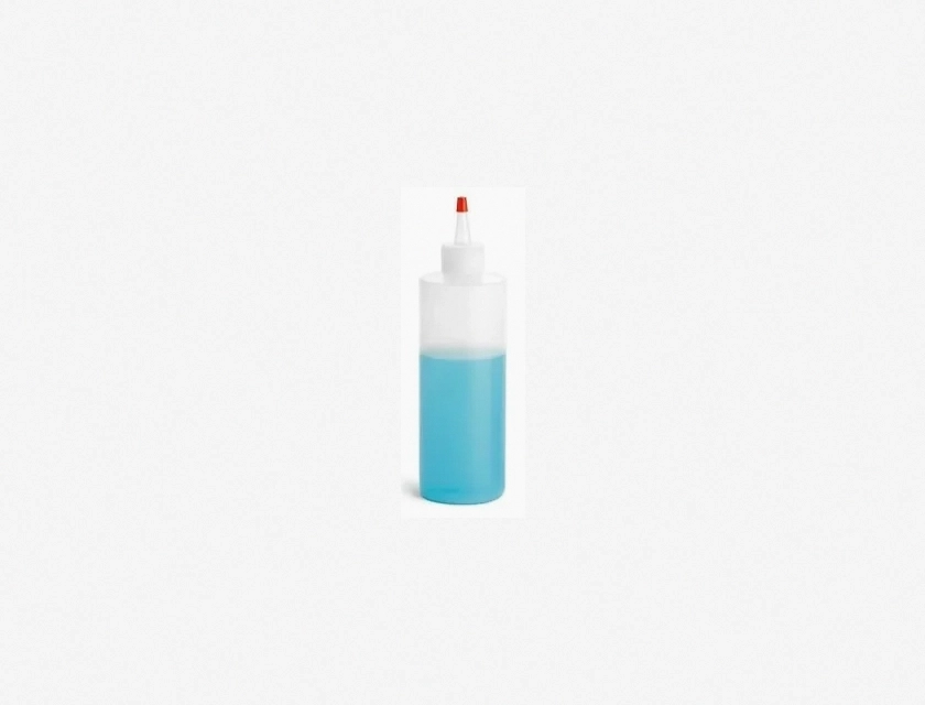 HDPE Plastic Bottles with Yorker Dispensing Caps, 8 oz (240 ml), 100 Count