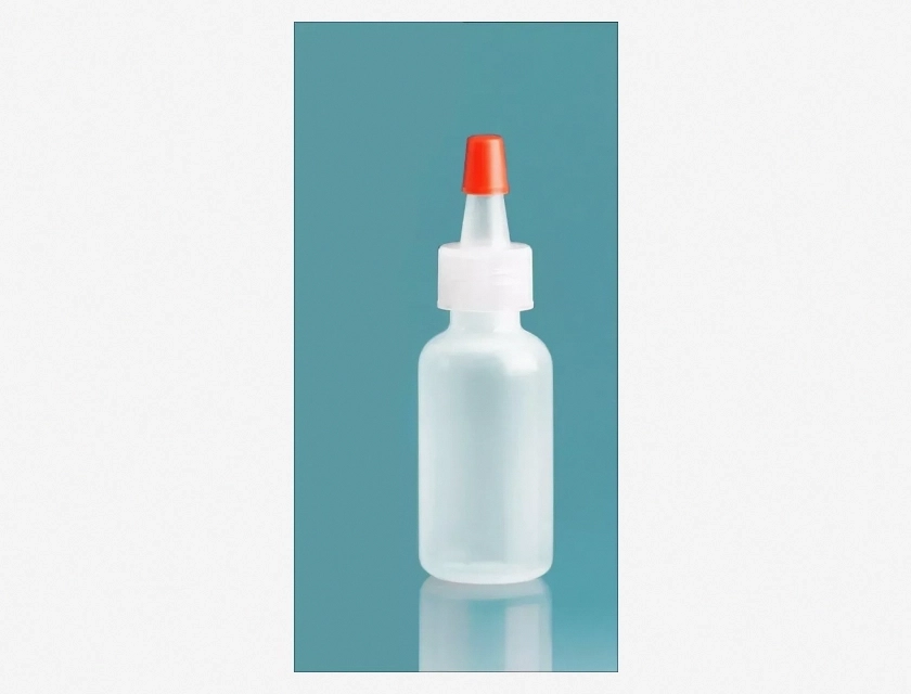 LDPE Plastic Bottles with Yorker Dispensing Caps, 1/2 Oz (15 Ml), 12, 25, or 50 Count