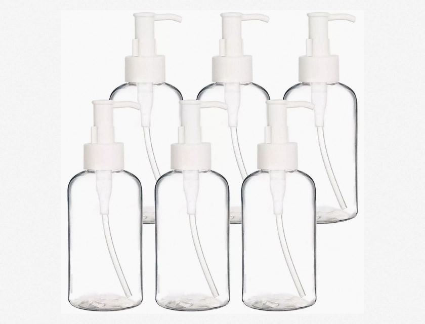 Clear Plastic Bottles with Pumps, 8 oz, 4200-Pack, BPA Free