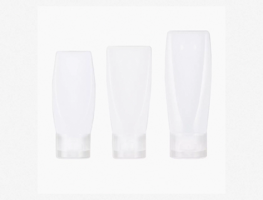 Refillable Soft Plastic Squeeze Bottles 30/40/60 ml – Empty Hand Lotion Containers, 5 Pack