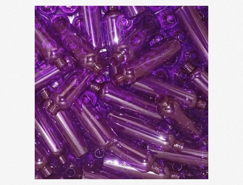 Purple Cosmo PET Plastic Bottles 4 oz 96-Pack