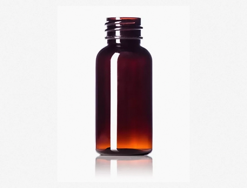 Amber PET Boston Round Bottles 1 oz 48 Pack