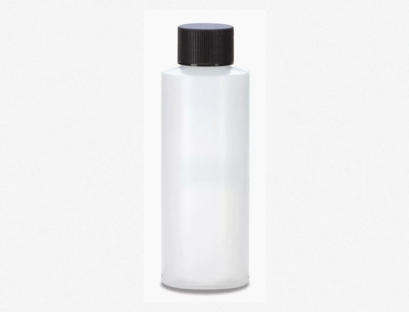 4 Oz (120 Ml) HDPE Cylinder Round Plastic Bottles with Caps, 6, 12, 25, or 50 Count