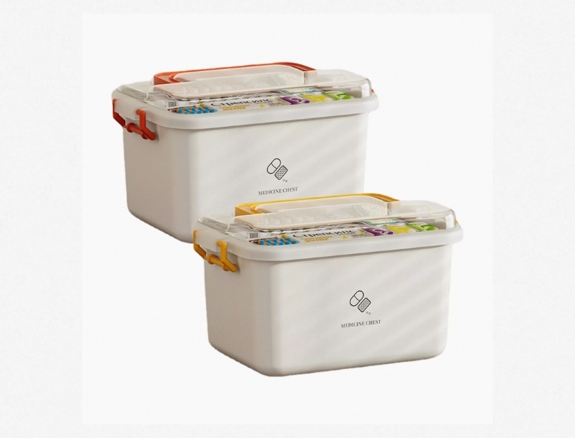 Portable Large Capacity Medicine Storage Box for Pills, Vitamins, and Supplements – Travel Pill Organizer with Secure Lock