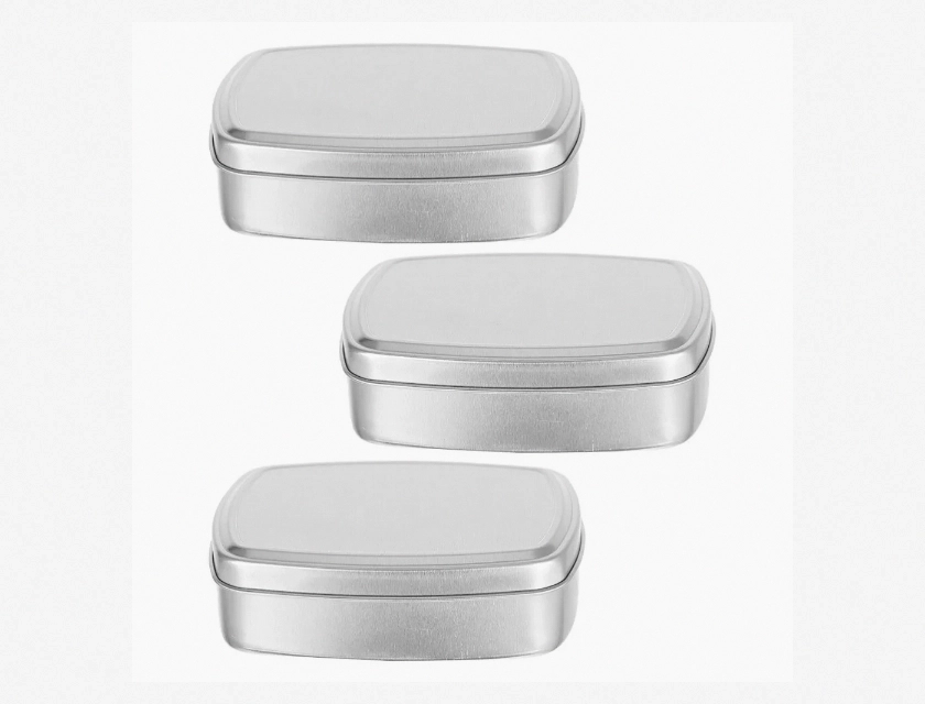 Set of 3 Square Aluminum Boxes – Handmade Soap Trays, Jewelry Boxes Holder, Candy Jar