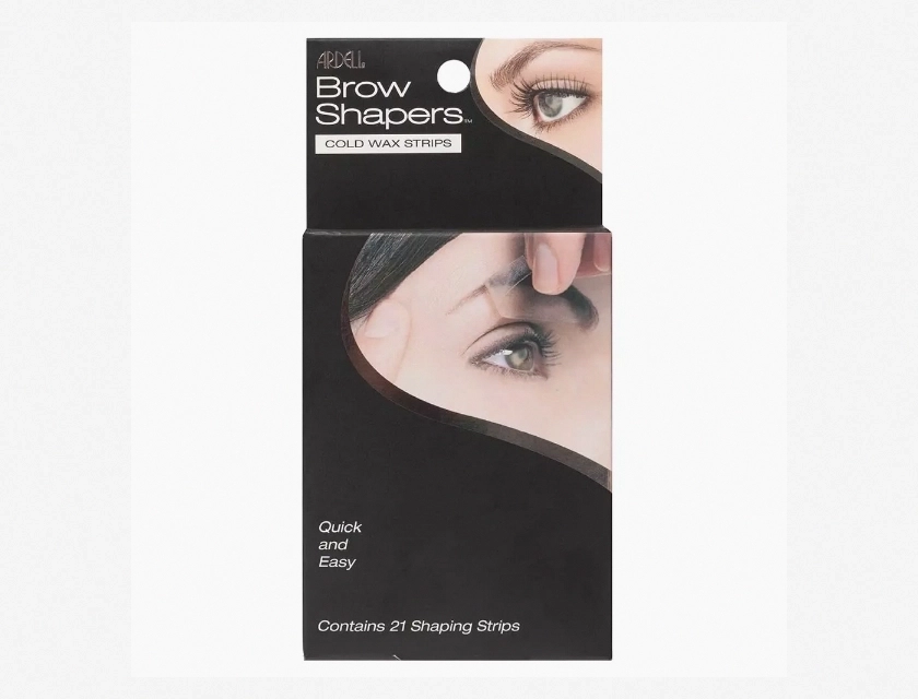 Brow Shapers Cold Wax Strips for Eyebrow Hair Removal, 21 Count, Easy to Use, No Heating Required