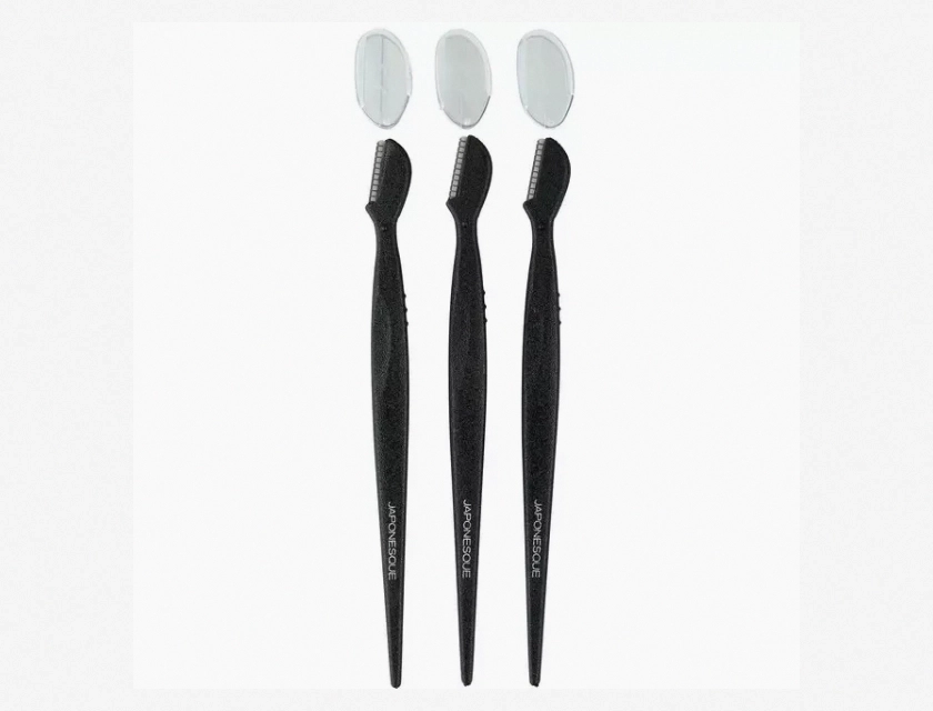 Japonesque Brow Touch Up Razors for Eyebrow Shaping and Hair Removal, 2 Count
