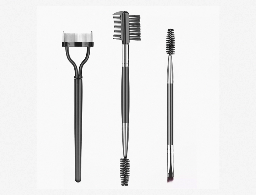 Eyebrow and Eyelash Comb, Dual-Sided Grooming Brush for Precise Shaping and Separation