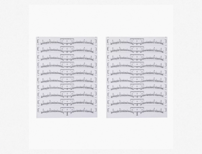 10 20 50 Pack Eyebrow Ruler Sticker Makeup Tattoo Shaper Stencil Measuring Tool
