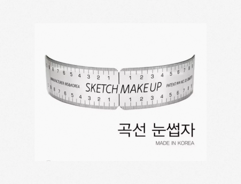 Eyebrow Ruler Stencil Microblading Measuring Tool Semi-Wrap Transparent Film