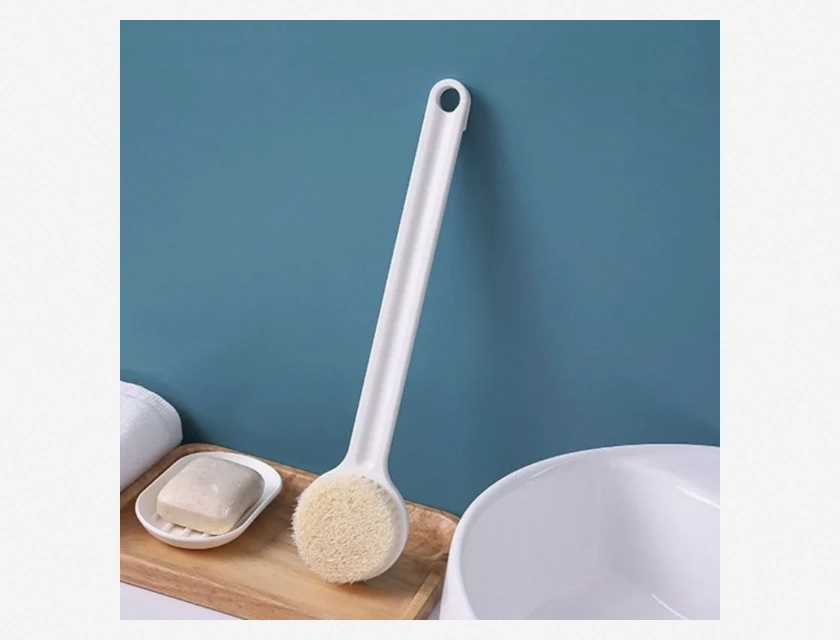 Bath Brush Long Handle Exfoliating Scrub Massager for Back, Body Shower Cleaning, Exfoliation Tool for Men Women