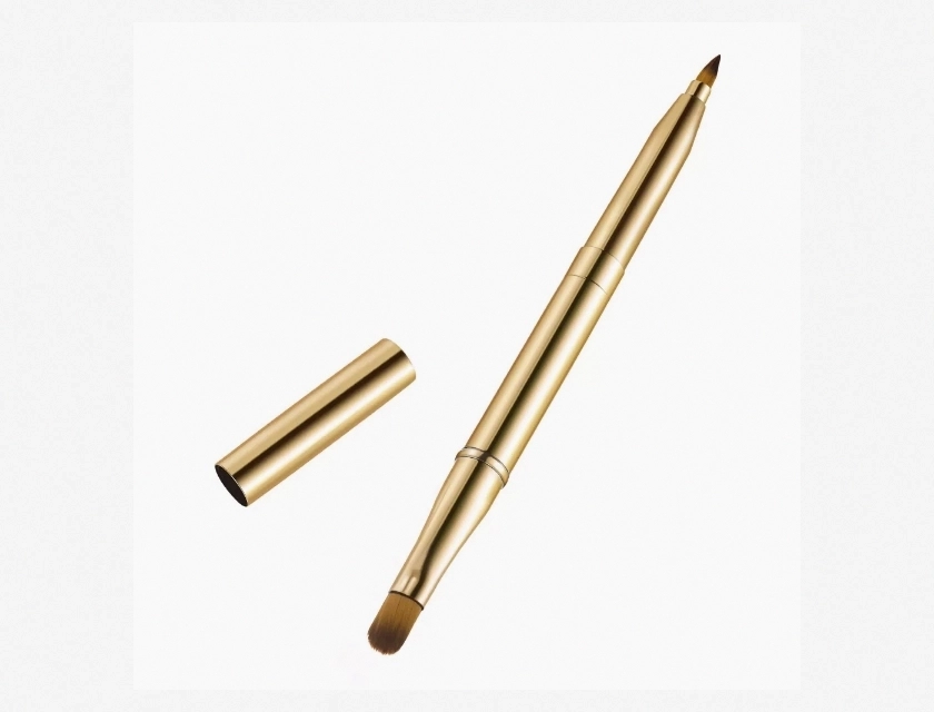 Dual End Lip and Eye Shadow Brush, Retractable Travel Size Makeup Brush