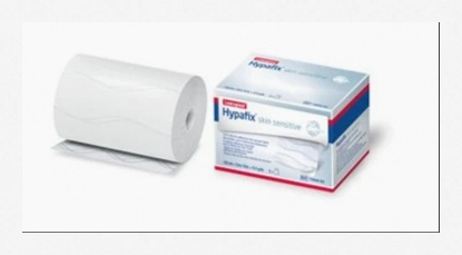 BSN Medical Hypafix Sensitive Skin Tape 10cm x 10m, Gentle Adhesive Dressing Retention Tape for Sensitive Skin, Breathable and Latex-Free