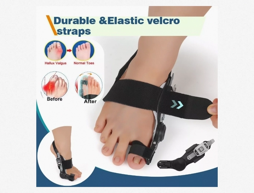 Bunion Corrector with Rotatable Orthopedic Support for Pain Relief and Toe Alignment