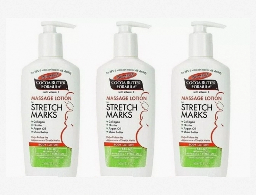 Palmer’s Cocoa Butter Formula Massage Lotion for Stretch Marks, 8.5 oz, 3-Pack