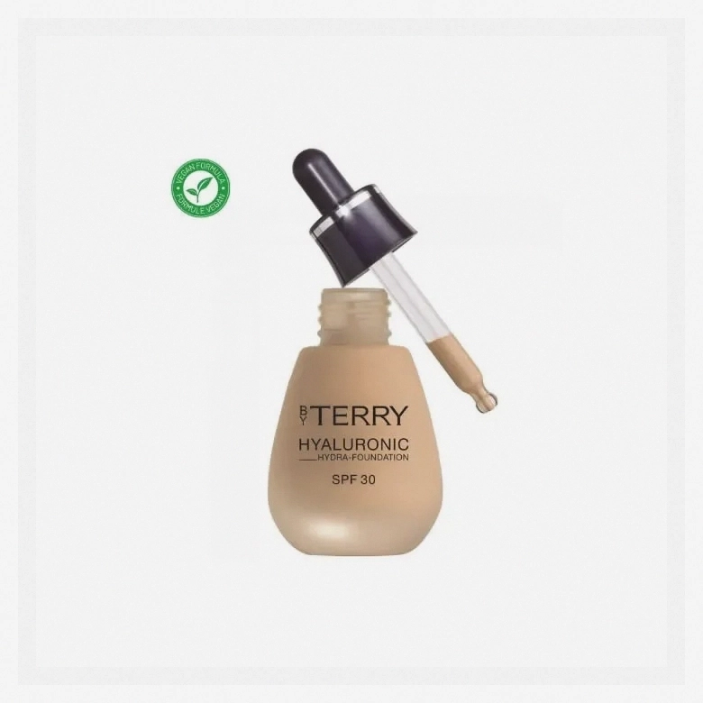 By Terry Hyaluronic Hydra-Foundation SPF 30 – 300W Medium Fair – Hydrating Liquid Foundation with Sunscreen, Lightweight Buildable Coverage